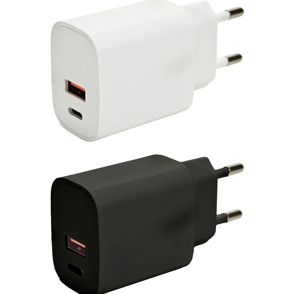 Adattatore Ricarica Rapida USB-C + USB-A 30 Watt