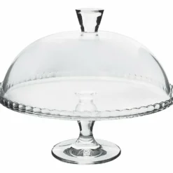 Alzata in vetro Porta Dessert con campana Linea Patisserie