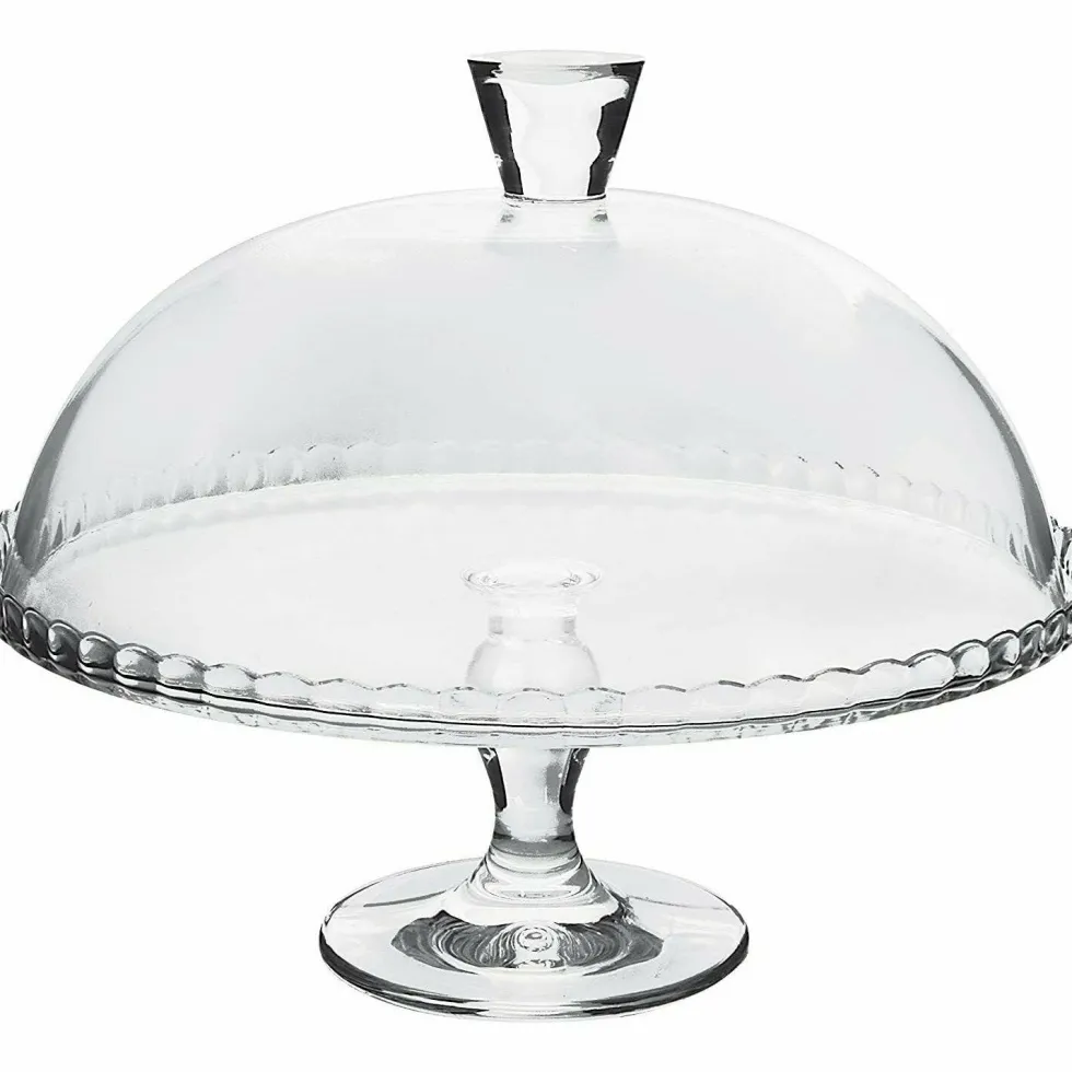 Alzata in vetro Porta Dessert con campana Linea Patisserie