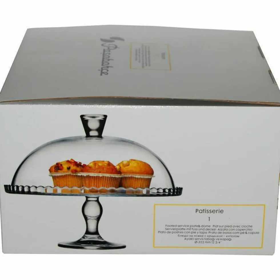Alzata in vetro Porta Dessert con campana Linea Patisserie
