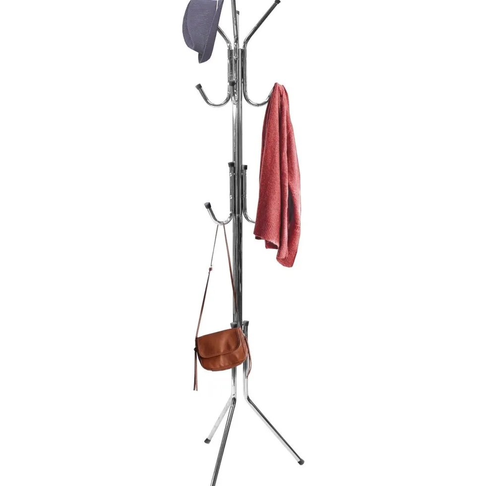 Appendiabiti da Terra in Metallo 11 Ganci h170 cm