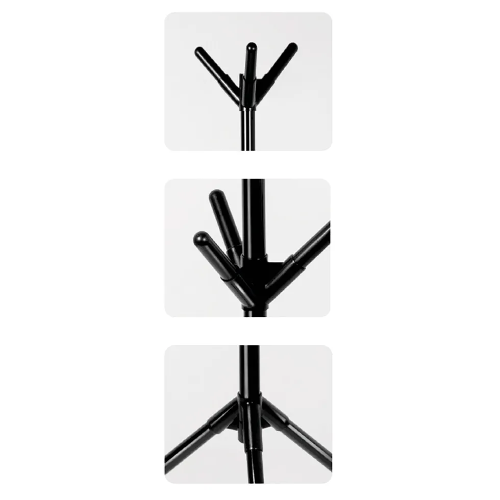 Appendiabiti da Terra in Metallo 9 Ganci h162 cm