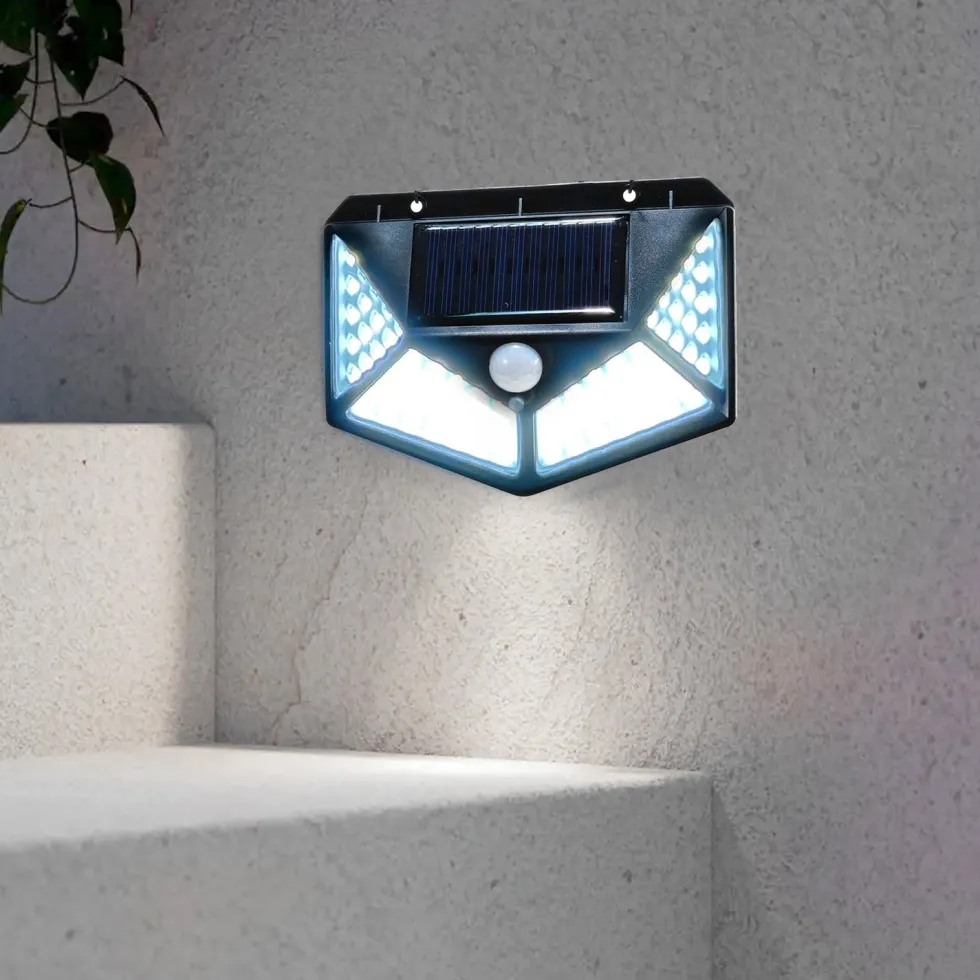 Applique Led da esterno Segnapasso ad energia solare Luce Fredda 200 lm