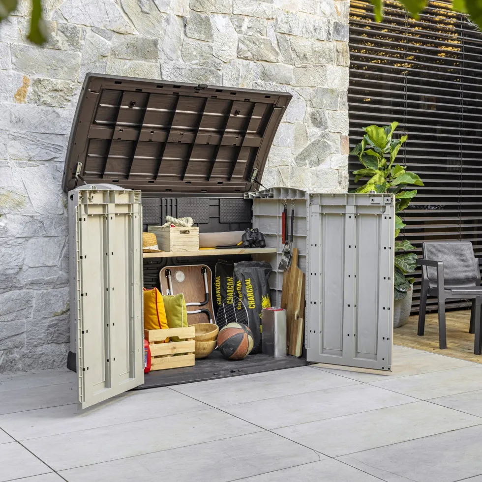 Armadio Box Attrezzi da giardino beige Store It Out Arc 1200L