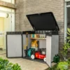 Armadio Box attrezzi da giardino grigio Elite Store