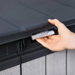 Armadio Box attrezzi da giardino grigio Elite Store