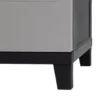 Armadio per raccolta differenziata Prime 3 Scomparti Antracite Scuro/Grigio Tortora h88x66x40 cm