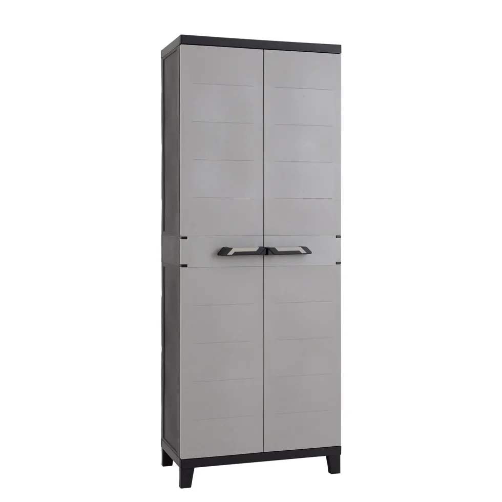Armadio Portascope Prime Antracite Scuro/Grigio Tortora h172x66x40 cm