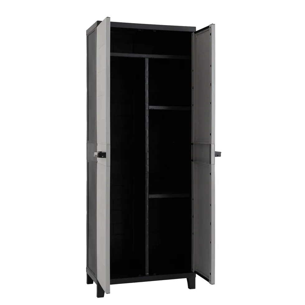 Armadio Portascope Prime Antracite Scuro/Grigio Tortora h172x66x40 cm