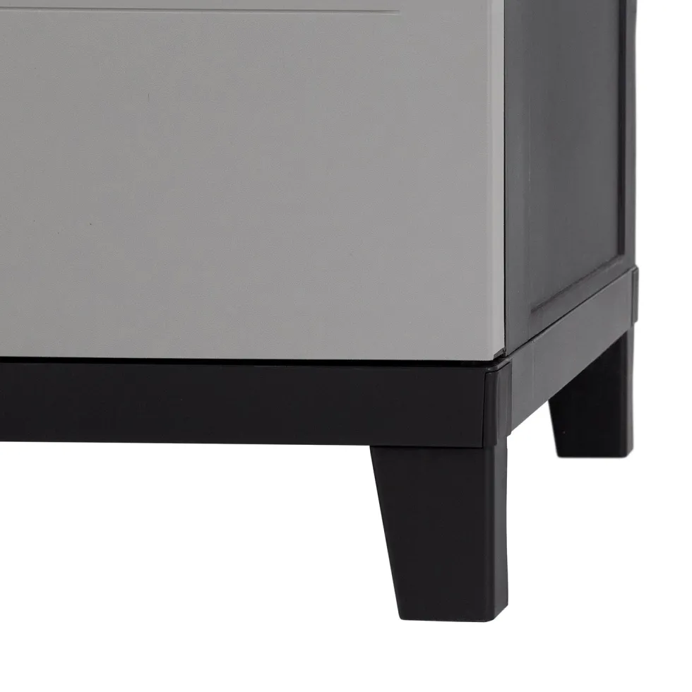 Armadio Portascope Prime Antracite Scuro/Grigio Tortora h172x66x40 cm