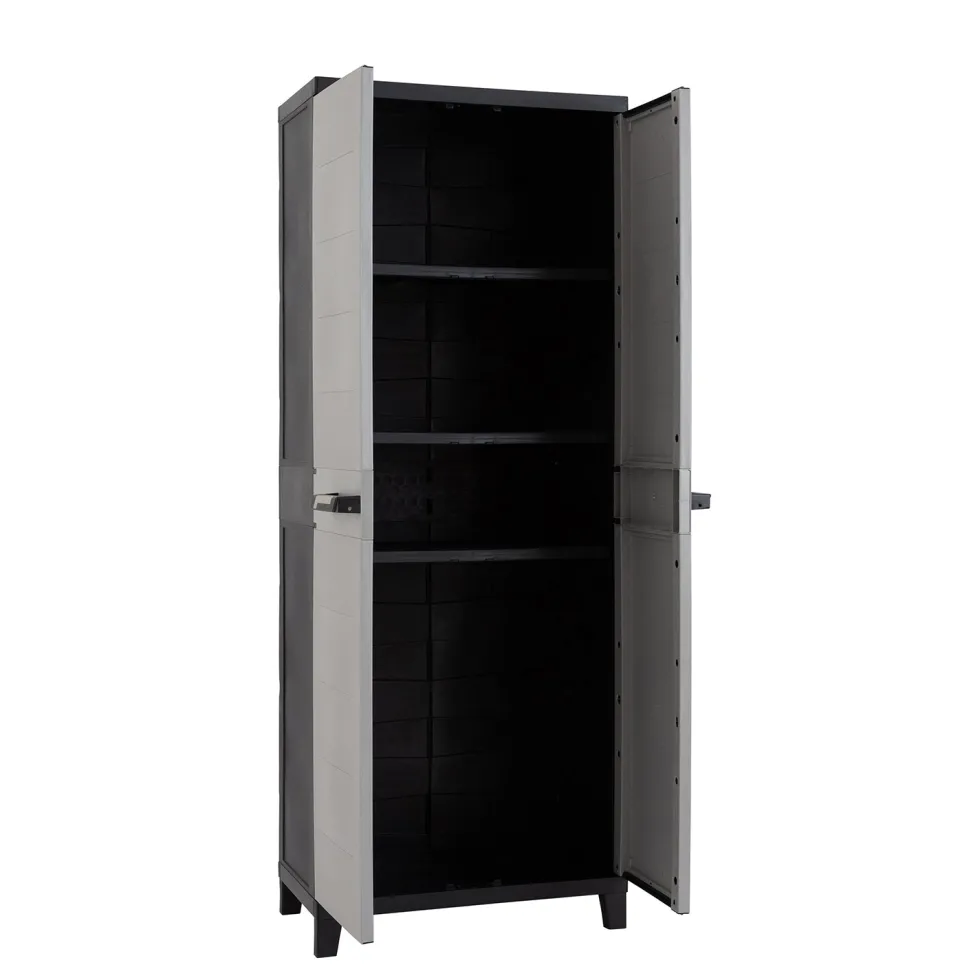 Armadio Tuttopiani Prime Antracite Scuro/Grigio Tortora h172x66x40 cm