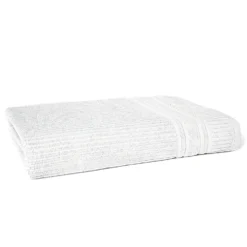 Asciugamano in Cotone Spugna Stripe Bianco 60x100 cm
