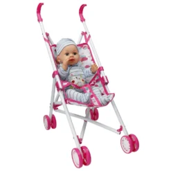 Bambola Interattiva Il Mio Bebè a Passeggio con Suoni e Passeggino