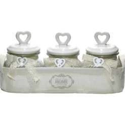 Barattolo in vetro con cestino 55cl