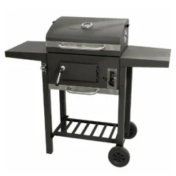 Barbecue a Carbone con Coperchio e Termometro Integrato