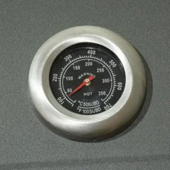 Barbecue a Carbone con Coperchio e Termometro Integrato