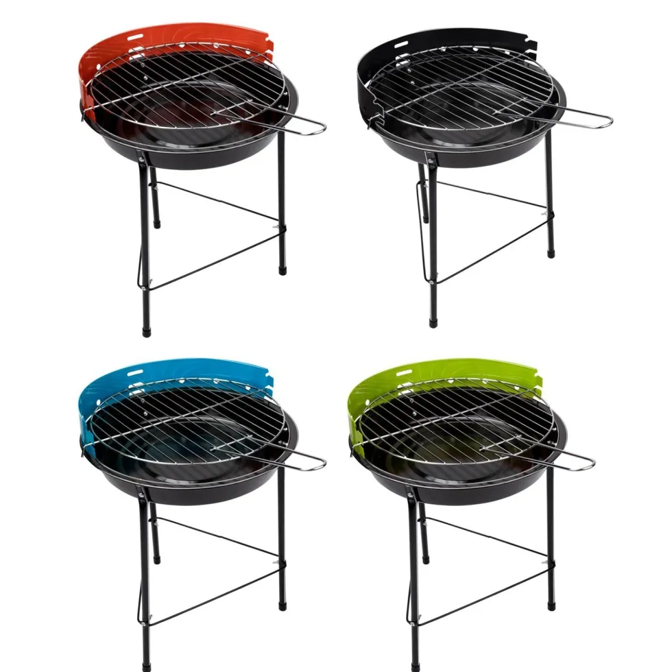 Barbecue a Carbone Tondo in Metallo diametro 33 cm
