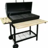 Barbecue con coperchio e ruote h103x108x71cm