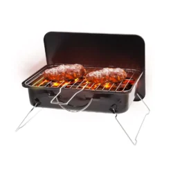 Barbecue Richiudibile Nero h17x40x27 cm