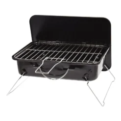 Barbecue Richiudibile Nero h17x40x27 cm