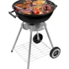 Barbecue Tondo con coperchio e ruote