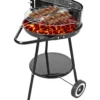 Barbecue Tondo Nero con ruote