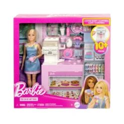 Barbie Caffetteria Playset con Bambola barista e Accessori