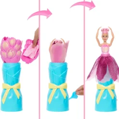 Barbie Petal Pop Profumata con Abito Tulipano Rosa