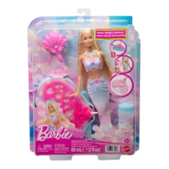 Barbie Sirenetta Bolle di Sapone con Funzione per Creare Bolle