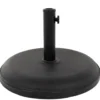 Base Ombrellone Tonda in cemento Nero 25kg diametro 50 cm