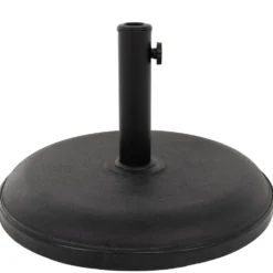 Base Ombrellone Tonda in cemento Nero 25kg diametro 50 cm