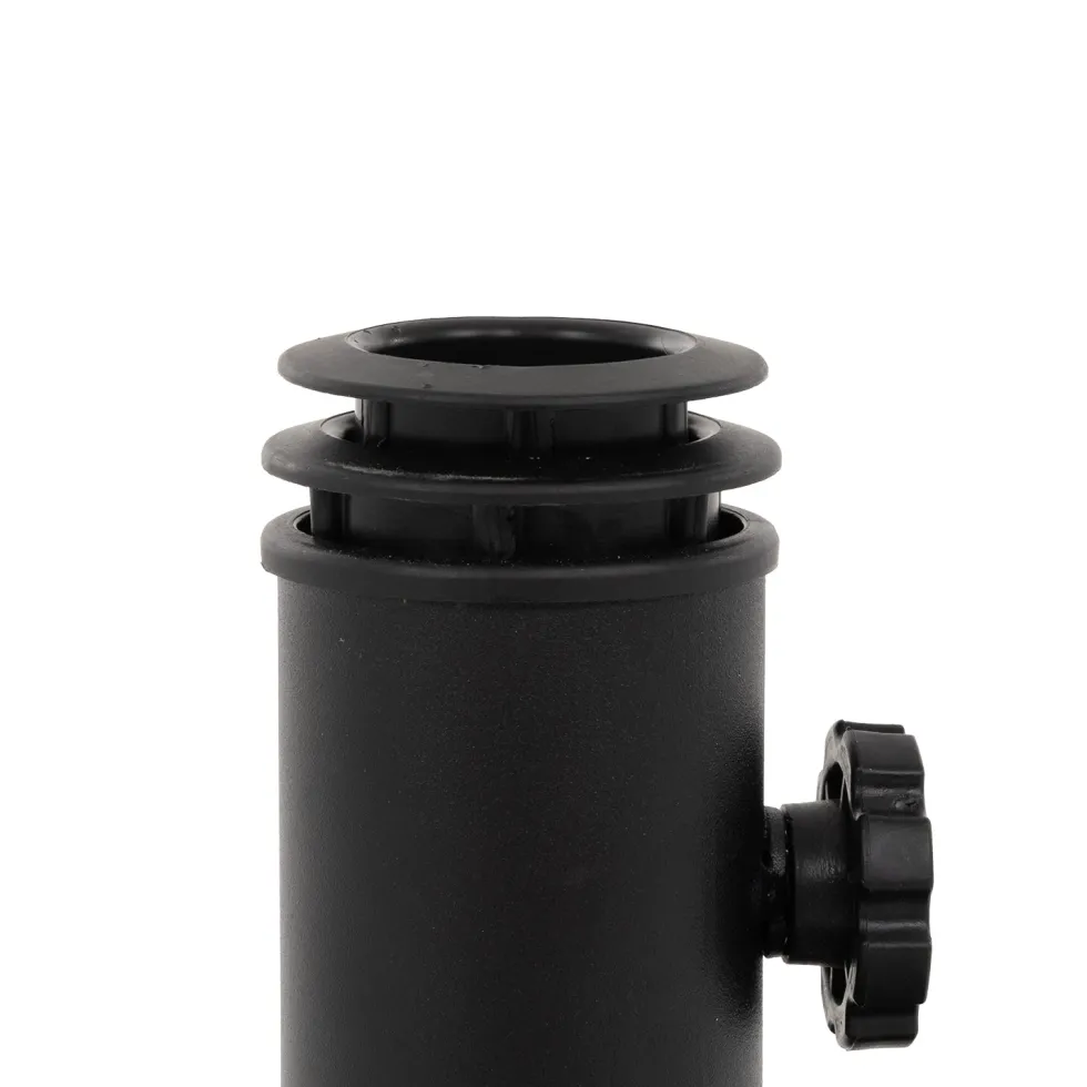 Base Ombrellone Tonda in cemento Nero 25kg diametro 50 cm