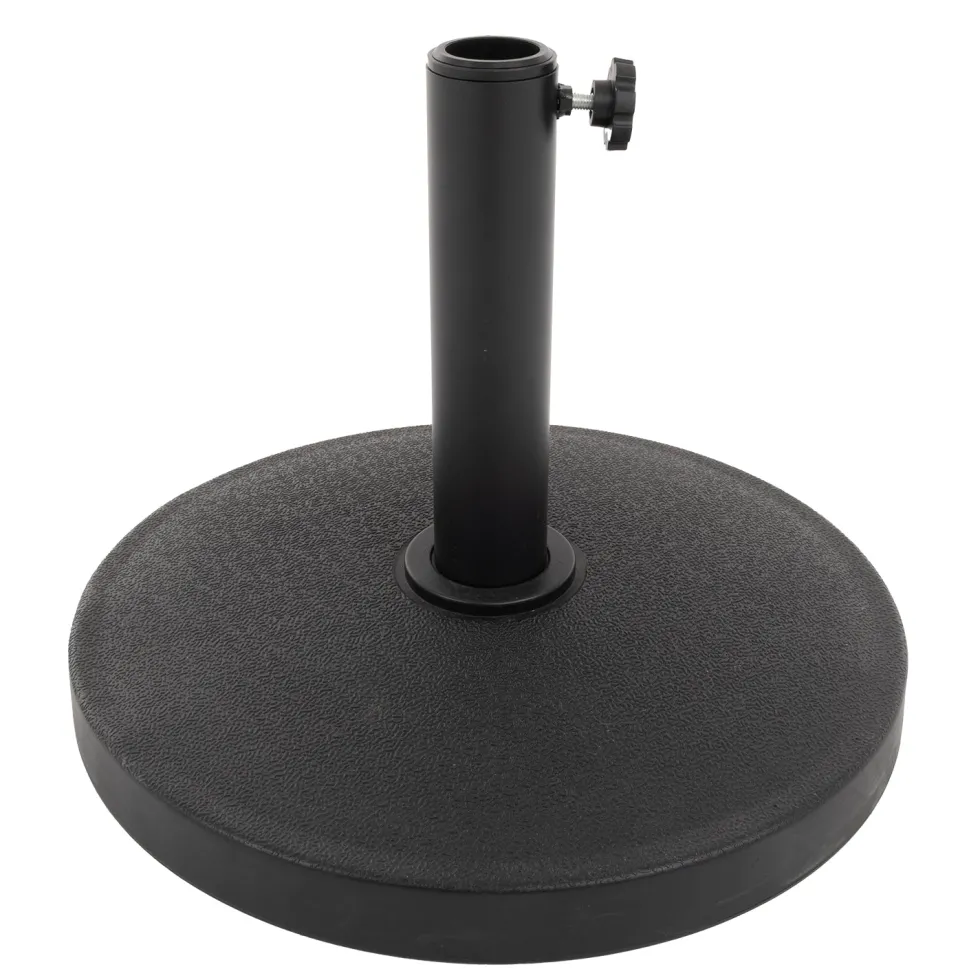 Base Ombrellone Tonda in cemento Nero 12kg diametro 42 cm