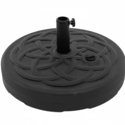 Base Ombrellone Tonda in polietilene Nero 28kg diametro 57 cm