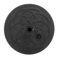 Base Ombrellone Tonda in polietilene Nero 28kg diametro 57 cm