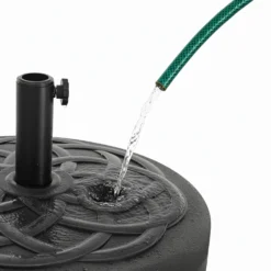 Base Ombrellone Tonda in polietilene Nero 28kg diametro 57 cm