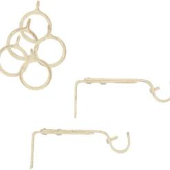 Bastone tenda avorio oro terminale Pastorale Linea Oro