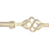 Bastone tenda avorio oro terminale Spirale Linea Oro