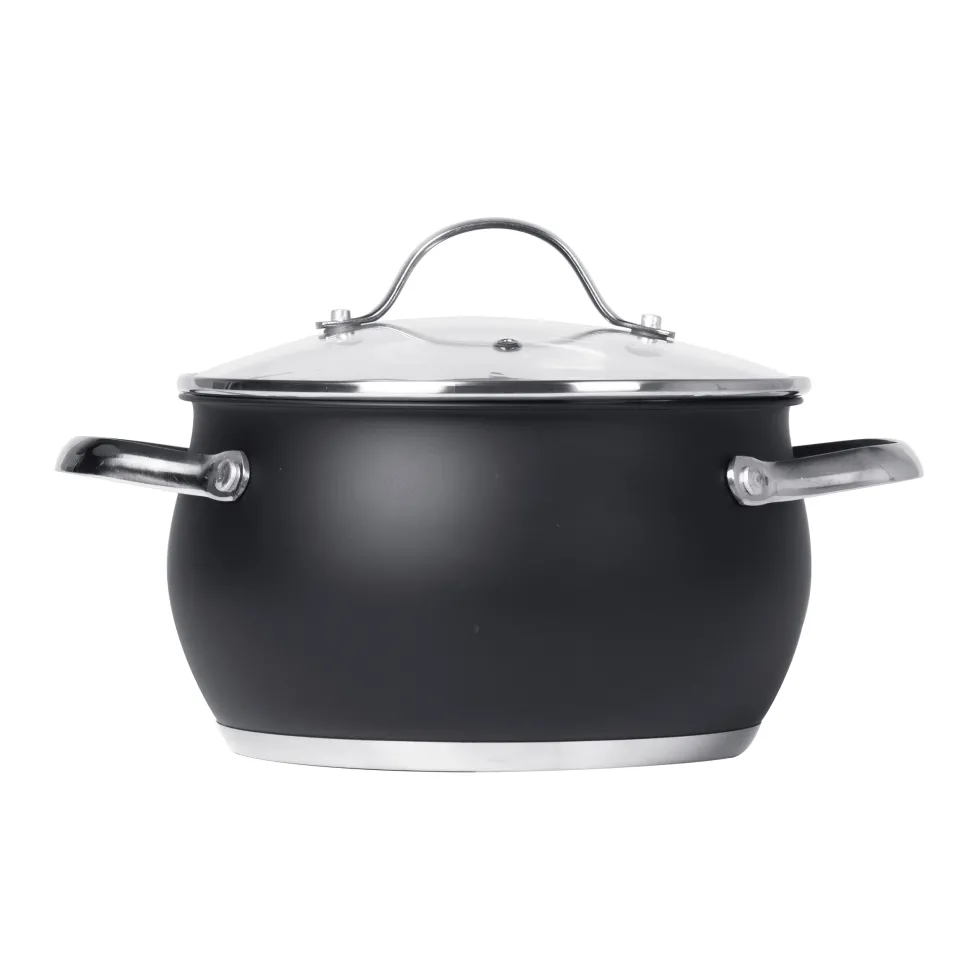 Batteria di Pentole 8 pezzi in acciaio inox Linea BlackCook