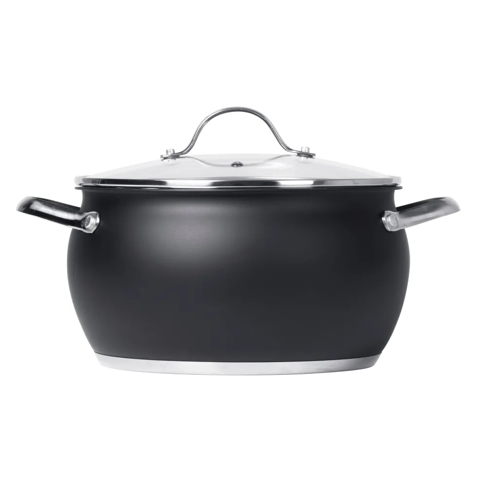 Batteria di Pentole 8 pezzi in acciaio inox Linea BlackCook