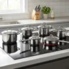 Batteria di Pentole 12 Pezzi Sublime in Acciaio con Coperchi in Vetro
