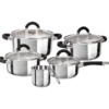 Batteria di pentole 9 pezzi Vanity in Acciaio Inox