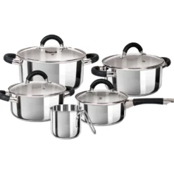 Batteria di pentole 9 pezzi Vanity in Acciaio Inox
