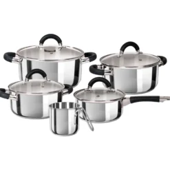 Batteria di pentole 9 pezzi Vanity in Acciaio Inox