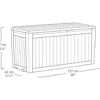 Baule da giardino marrone Comfy