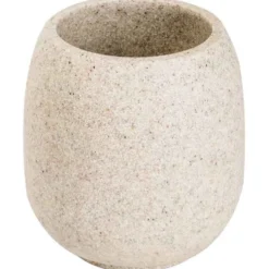 Bicchiere porta spazzolini Afra sabbia