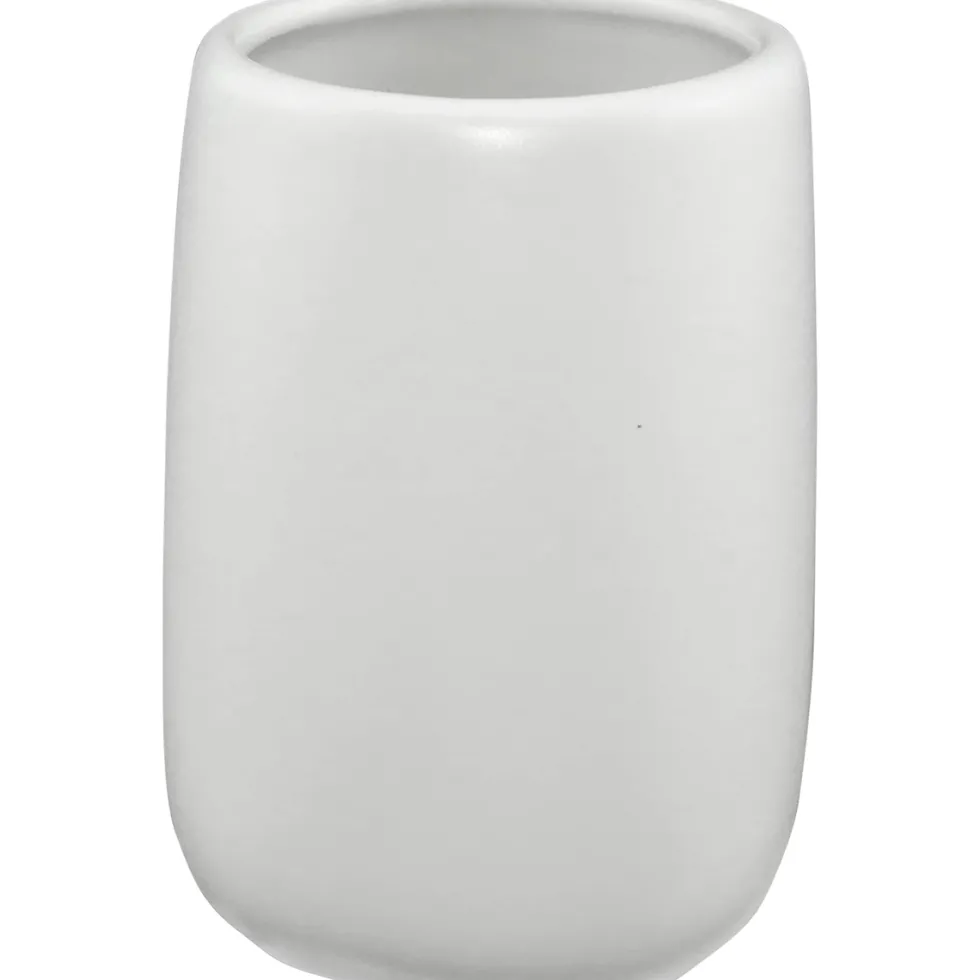 Bicchiere Porta Spazzolini Bianco Opaco