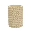Bicchiere Porta Spazzolini Effetto Corda Beige