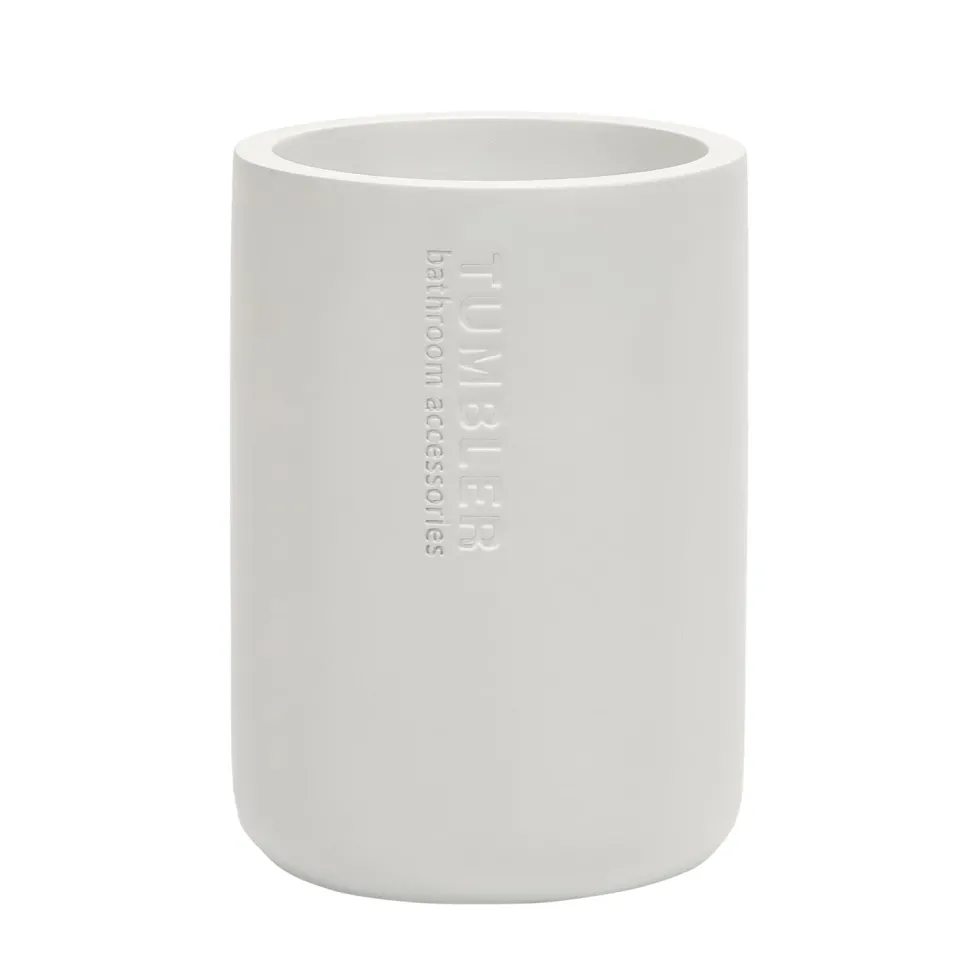 Bicchiere Porta Spazzolini in Poliresina Bianco