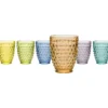 Bicchieri in vetro Multicolor Demetra 27 cl